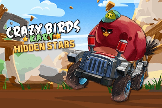 Crazy Birds Kart Hidden Stars