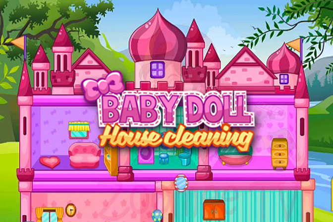 Princess Baby Doll House Cleanup